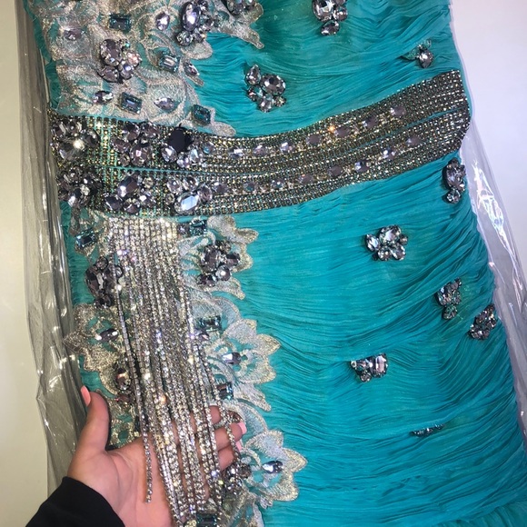 Party Gown Turquoise - Picture 4 of 8